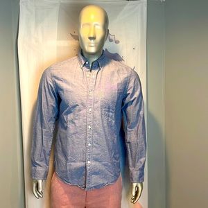 J. Crew 100% Cotton Long Sleeve Oxford Button Down Casual Shirt Slim Fit Size M